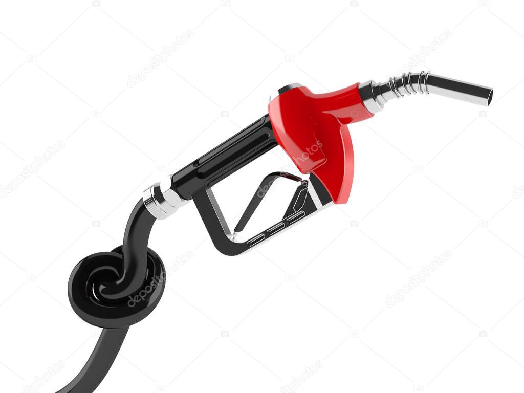 Gasoline nozzle with knot
