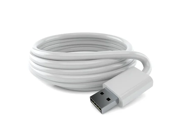 Az Usb kábel tekercse — Stock Fotó