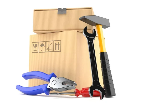 Paket med arbetsverktyg — Stockfoto