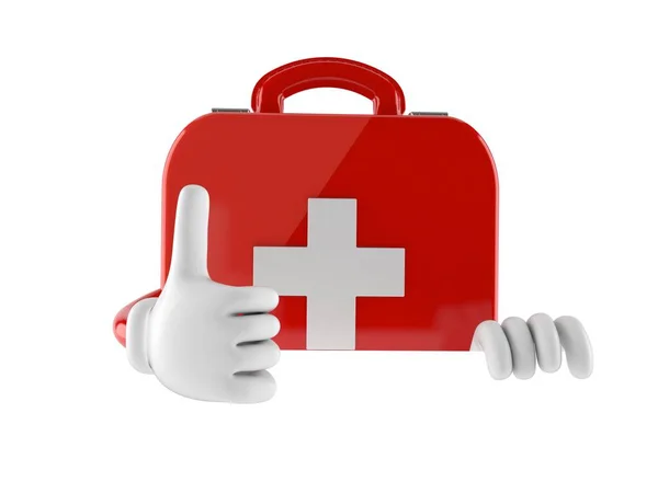 First aid kit character — Stock Photo, Image