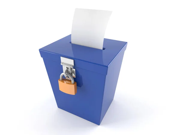 Κουτί ψηφοφορίας με κενή ψηφοφορία — Φωτογραφία Αρχείου