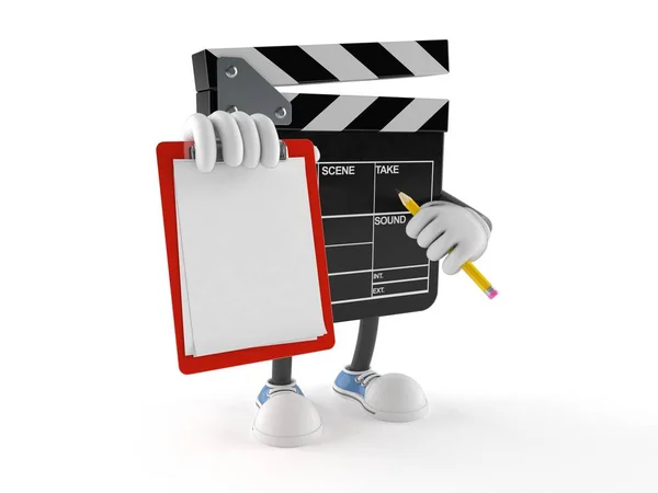 Personagem de ardósia de filme com área de transferência em branco — Fotografia de Stock
