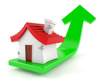 Yeşil oklu gayrimenkul