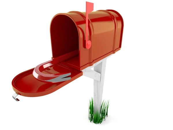 Open mailbox met koevoet — Stockfoto