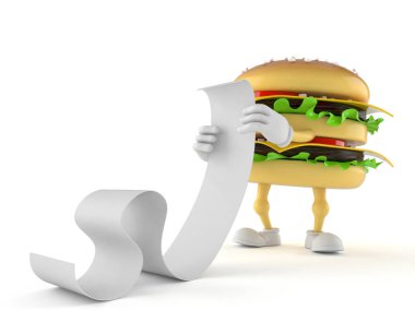 Hamburger karakter okuma listesi