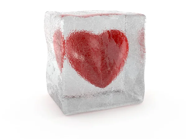 Frozen heart — Stock Photo, Image