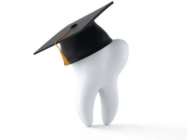 Zahn mit Mörtelbrett — Stockfoto