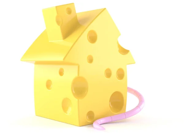 집안 모양의 치즈 — 스톡 사진