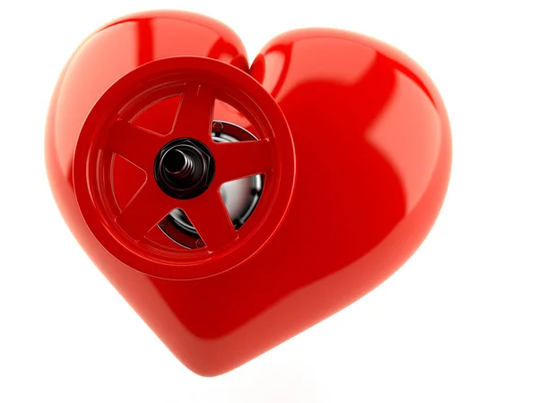 Сердце с клапаном — стоковое фото