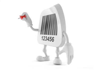Barkod karakteri raptiye tutuyor