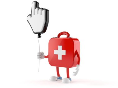 First aid kit character with cursor