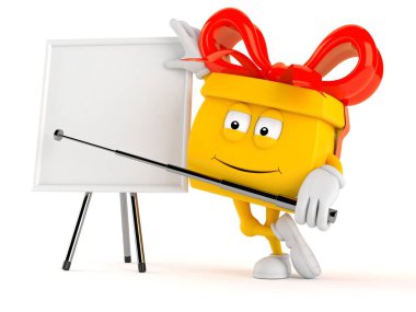 Boş tahtası olan bir hediye karakteri