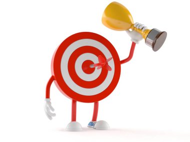 Altın kupa taşıyan boğa gözü karakteri.