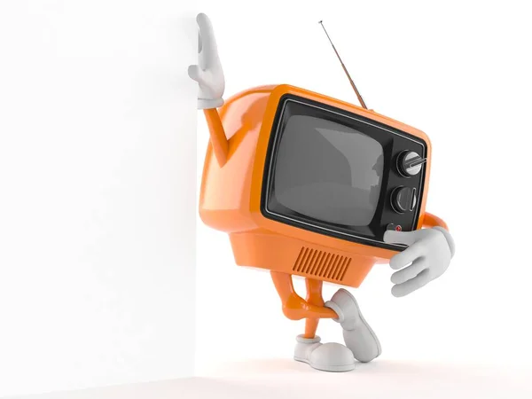 Retro-TV-Charakter — Stockfoto