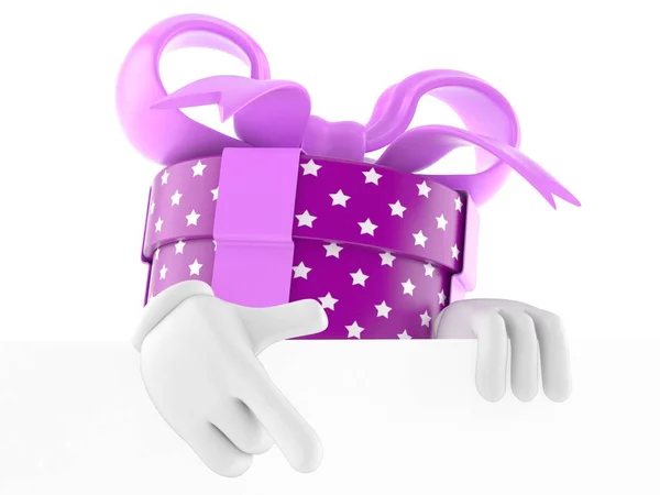 Gift character — Stock Photo, Image