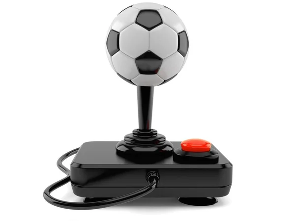 Joystick with soccer ball — ストック写真