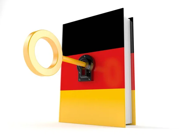 Γερμανικό βιβλίο με κλειδί — Φωτογραφία Αρχείου