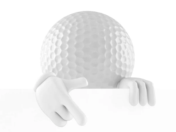 ゴルフ ボールの文字 — ストック写真