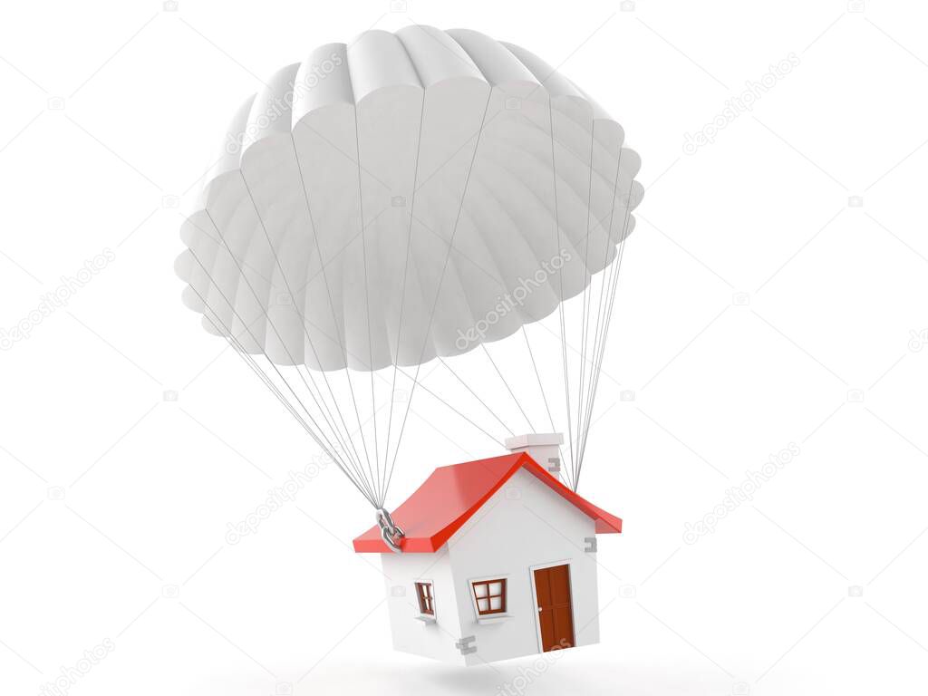 House with parachute
