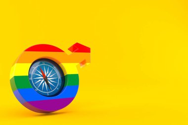 Pusula ile gay sembolü