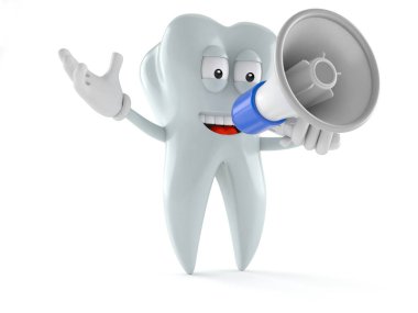 Diş karakter bir megafon konuşma