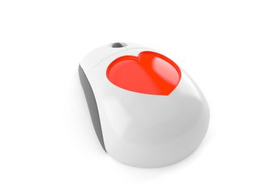 Bilgisayar faresinde kalp simgesi