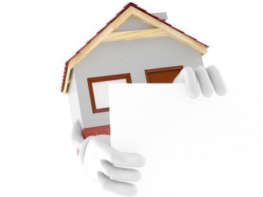 Beyaz panonun arkasındaki ev karakteri