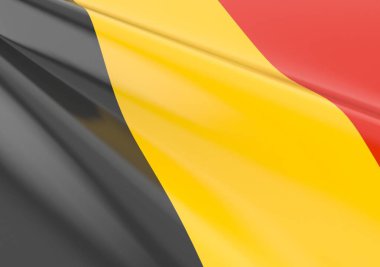 Sallanan Belçika bayrağı konsepti