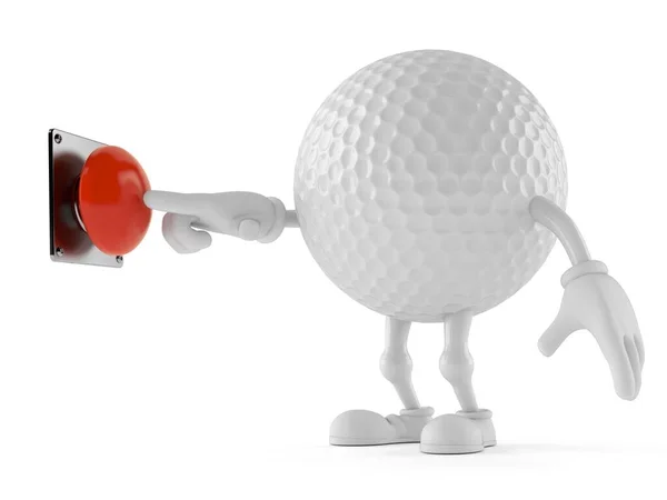Personagem de bola de golfe botão — Fotografia de Stock