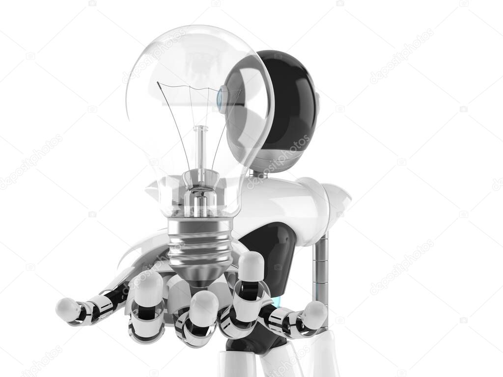 Cyborg with Light bulb