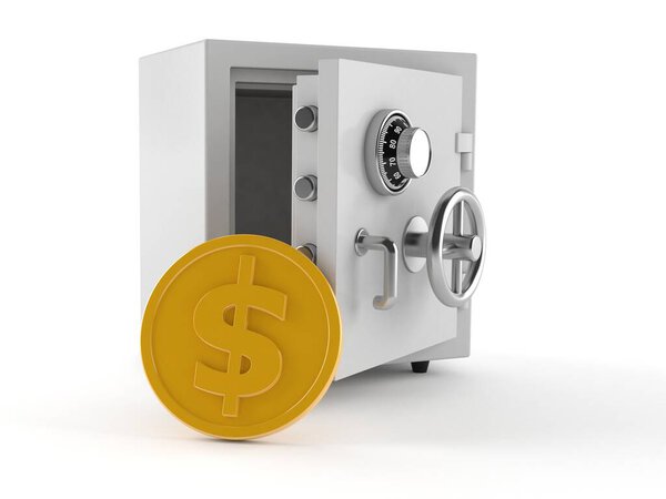 Safe with coin