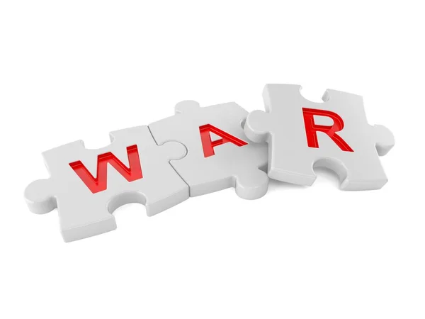 Concetto di puzzle di guerra — Foto Stock