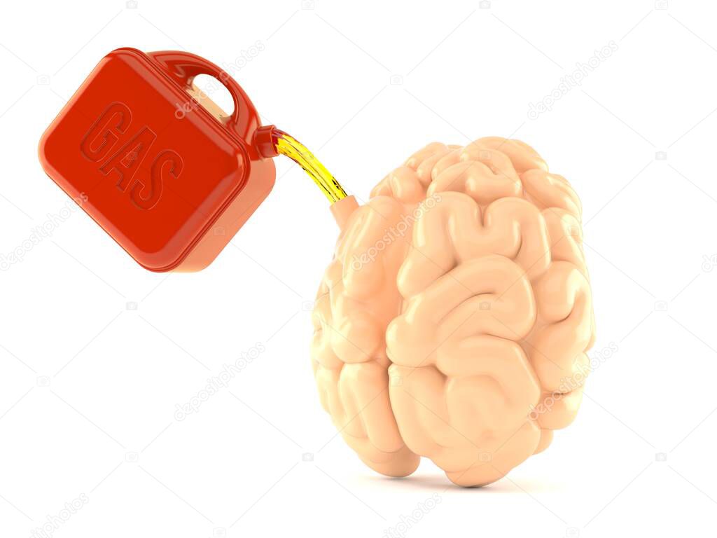 Brain with gasoline canister