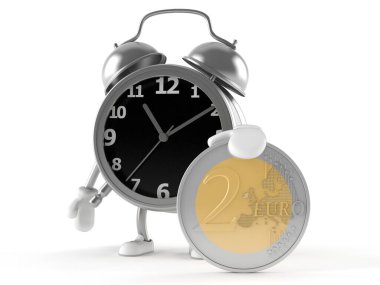 Euro sikkeli çalar saat karakteri