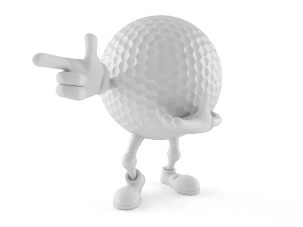 Golf topu karakter — Stok fotoğraf