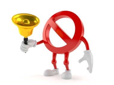 Yasak karakter zil çalıyor.