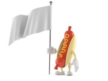 Boş bayraklı sosisli sandviç karakteri