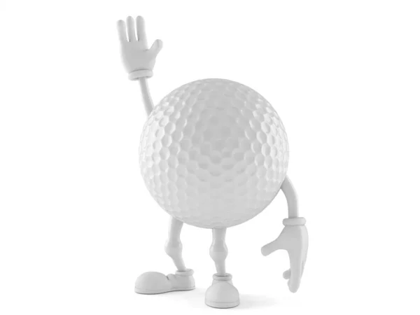 Personagem bola de golfe — Fotografia de Stock