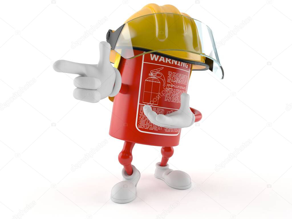 Fire extinguisher character