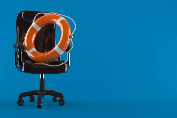 Business armchair with life buoy