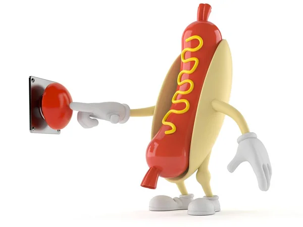 Hot dog personaggio pulsante — Foto Stock