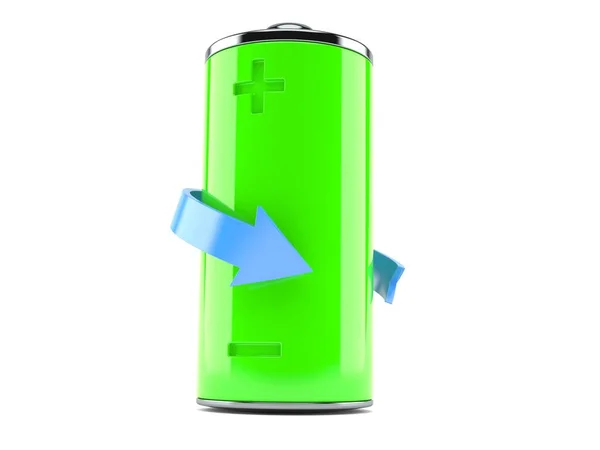 Batterij met pijl — Stockfoto