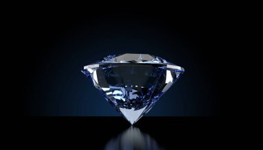 Siyah arkaplanda elmas