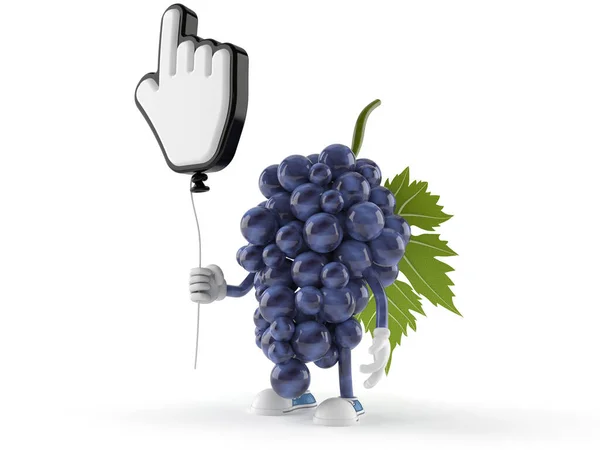 Символ винограда с курсором — стоковое фото