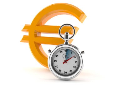 Kronometreyle Avrupa para birimi sembolü
