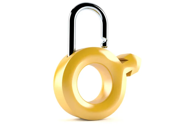 Male padlock concept — Stock Photo, Image