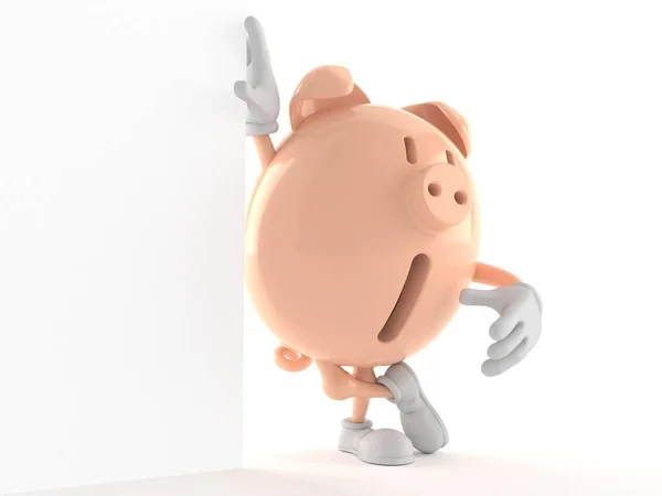 Piggy bank character — Stock Photo, Image