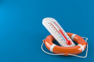 Termometreyle yaşam şamandırası