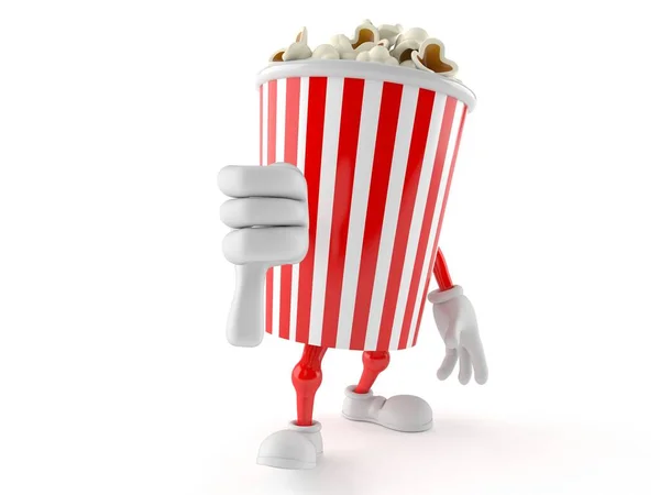 Popcorn-Figur mit gesenktem Daumen — Stockfoto