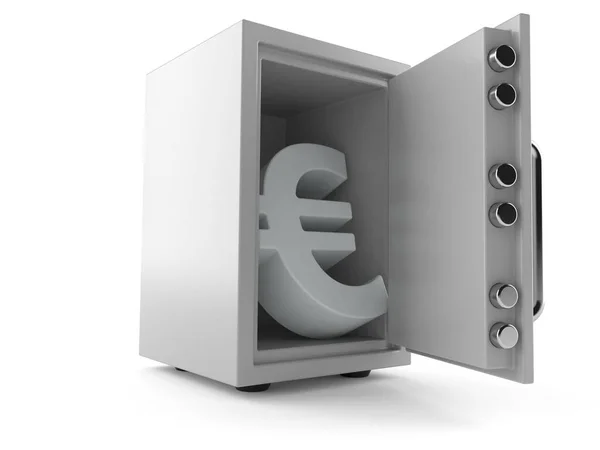 Caja fuerte con símbolo euro —  Fotos de Stock